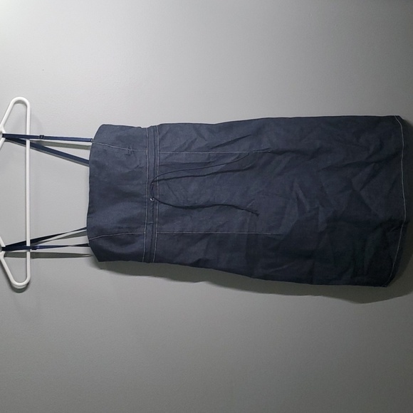 Guess jeans dress size 11 junior blue demin sundress stretch back sun dress - Picture 1 of 9